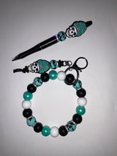 Load image into Gallery viewer, Wristlet/keychain and pen combo set