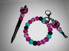 Load image into Gallery viewer, Wristlet/keychain and pen combo set