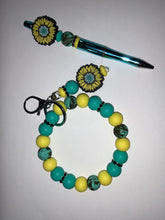 Load image into Gallery viewer, Wristlet/keychain and pen combo set