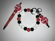 Load image into Gallery viewer, Wristlet/keychain and pen combo set