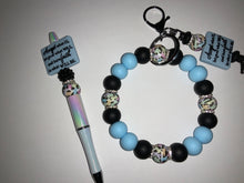 Load image into Gallery viewer, Wristlet/keychain and pen combo set