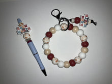 Load image into Gallery viewer, Wristlet/keychain and pen combo set