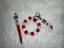 Load image into Gallery viewer, Baseball Pen and Wristlet
