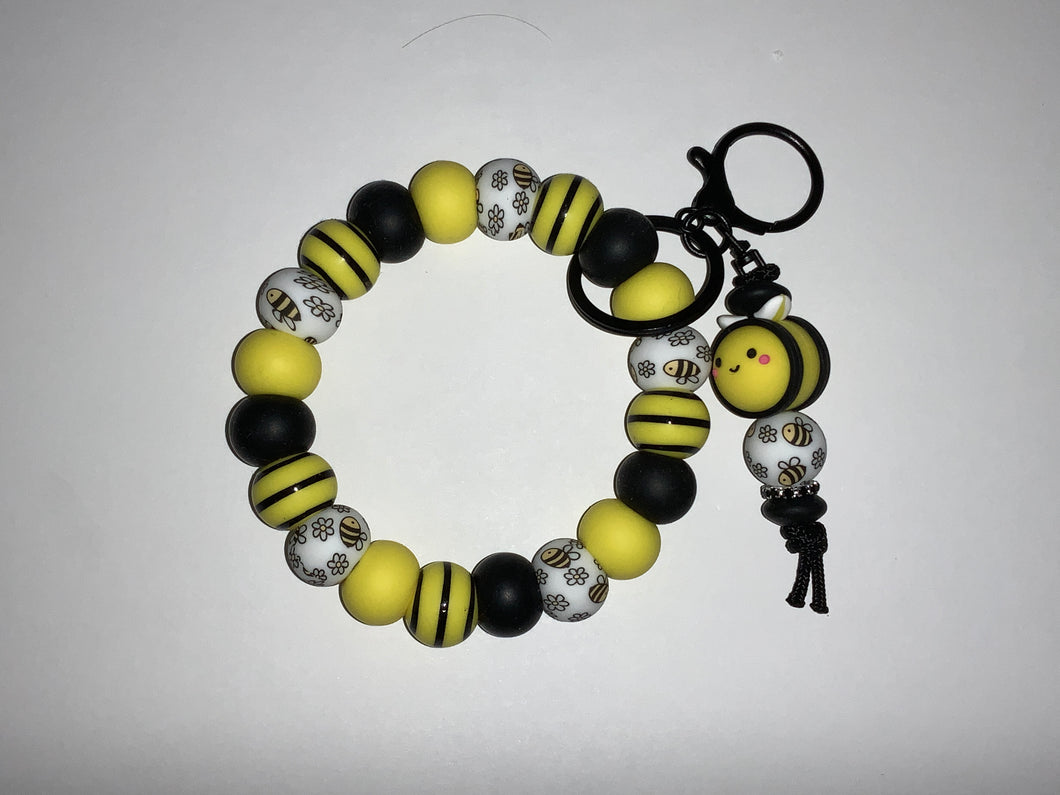 Bee Wristlet Keychain