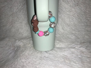 Striped Aztec Gigi Cow Cup Charm