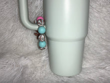 Load image into Gallery viewer, Striped Aztec Gigi Cow Cup Charm

