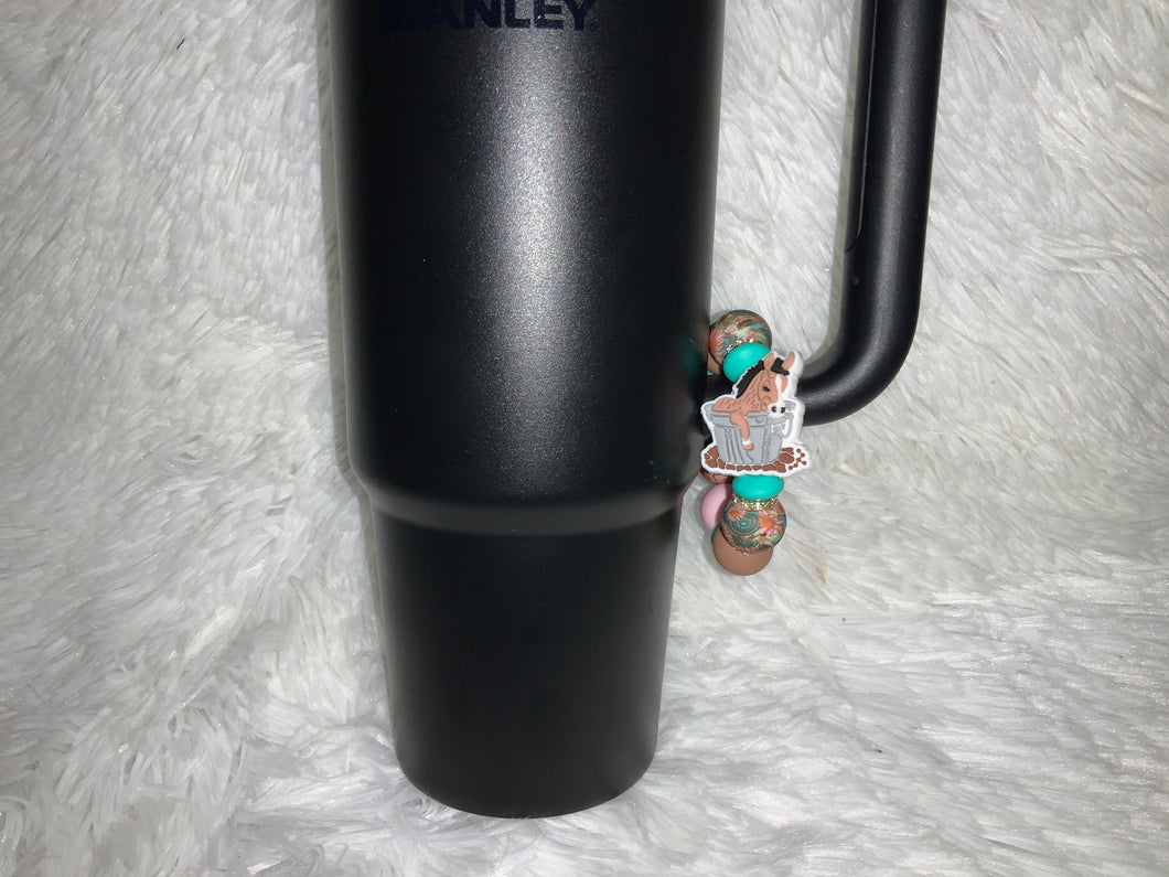 Horse In A Bucket Cup Charm
